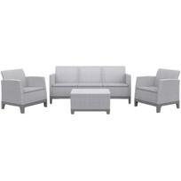 Keter Sodo baldų komplektas Scandi Forma 3 Seater Set 29214710ECN, 2xKėdė 67,7x77,5x68cm, Stalas 51,6x40,0x74,7cm, Sofą 180,2x77