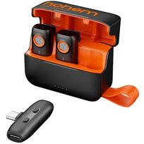 Hohem Mikrofonas MIC-01_TypeC, 2TX, 1RX, 850mAh, 48kHz, 20Hz-20kHz, 25ms, 2.4GHz, 64dB, 20m viduje, 100m lauke