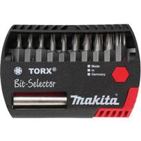 Makita Bitų rinkinys P-53768, 11 vnt., 10 bitų, plastikinis dėklas, 1x universalus laikiklis, vidinis šešiakampis T