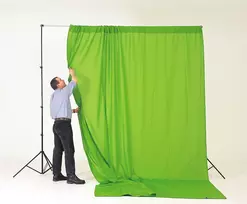 „Chromakey“ fonas – „Lastolite“ „Chromakey“ fonas, 3x7 m, vientisas žalias
