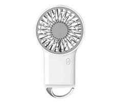 Įkraunamas kišeninis ventiliatorius 3W/5V 300 mAh baltas