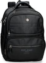Kuprinė PEPE JEANS Berwick, 42 cm, 2 skyrių, juodos sp.
