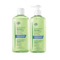 Ducray Extra-Gentle Dermo-Protective Shampoo Duopack - ypač švelnaus, galvos odą saugančio šampūno rinkinys, 2 x 400 ml