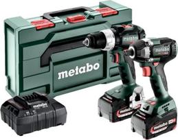 Metabo ZESTAW COMBO 18V 2.6.5 18 V (BS 18 L BL + W 18 L BL 9-125 Quick) 1x2,0Ah 1x4,0Ah METABOX