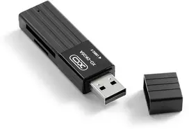 XO memory card reader DK05A 2in1 USB 2.0, black
