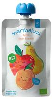 MARMALUZI ekologiška tyrelė su obuoliais, kriaušėmis ir persikais, 6 mėn.+, 90 g., V29E6TI