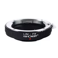 Adapteris - K&F Concept Leica M-Mount į Fuji X-Mount objektyvo adapteris, anoduotas aliuminis, juodas