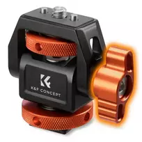Kameros priedai - K&F Concept MS-42 Monitor Mount 3kg Capacity Orange-Black