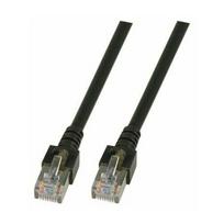 EFB RJ45 S/FTP Cat5e kabel sieciowy Black 1 m SF/UTP (S-FTP) | K5456.1 | 4049759030179
