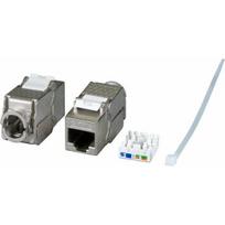 EFB EFB Keystone Cat6A/RJ45/10GE Slim, Metall, Werkzeugfrei | E-200100 | 4049759186647