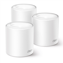 TP-LINK Deco X50 (3-pack) AX3000 Whole Home Mesh Wi-Fi 6 System | | Whole Home Mesh Wi-Fi 6 System | Deco X50 (3-pack) | 802.11ax | 574+2402Mbit/s | 3 Ethernet LAN (RJ-45) ports | Mesh Support: Yes |