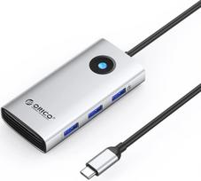 Orico USB-C 6w1 | 3x USB-A 3.0 | 1x USB-C PD 100W | 1x HDMI 4K 30Hz | 1x RJ45 2.5G Ethernet - srebrna | 6941788814776 | 6941788814776
