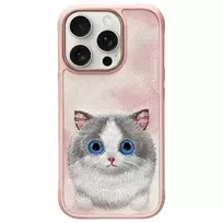 Nimmy Big-Eyed Pet 2.0 Cat Phone Case for iPhone 16 Pro Max, Pink