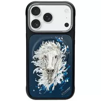 Nimmy Horse phone case with MagSafe support for iPhone 17 Pro navy