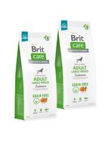 BRIT Care Grain-free Adult Large Breed Salmon 2 x 12kg be grūdų šunų ėdalas dideliems šunims su lašiša