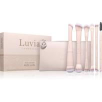Luvia Cosmetics Duo Voyage makiažo šepetėlių rinkinys su dėklu Nude Aura