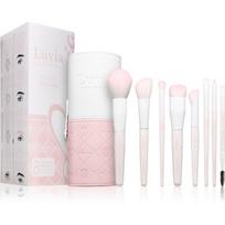 Luvia Cosmetics Soft Aura makiažo šepetėlių rinkinys su dėklu