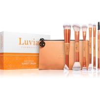 Luvia Cosmetics Duo Voyage makiažo šepetėlių rinkinys su dėklu Sunset Crush 7 vnt.