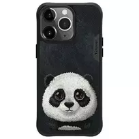 Nimmy iPhone 15 Pro 6.1" case | black Big Eyed Pet 2.0 Panda