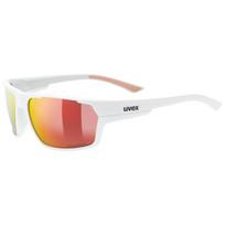 Akiniai Uvex Sportstyle 233 P white mat / mirror red