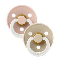 BIBS Colour Round GLOW - Blush / Vanilla, 0-6 m