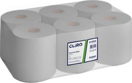 Cliro Maxi - Maxi popierinio rankšluosčio rulonas, perdirbtas popierius, 6 ritinėliai, 150 m - pilkas