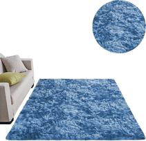 Strado Ombre Shaggy kilimas Strado 80x150 OmbreNavy (Tamsiai mėlyna) universalus