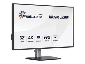 IIYAMA HB3201UHSNP-B1 32inch IPS BLACK 2.0 panel 3840x2160 UHD DCI-P3 99per Pantone Certified Delta E 2 USB-C Dock LAN/96W PD/DP-OUT