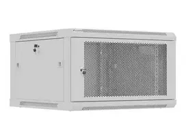 LANBERG Rack cabinet 19in wall-mount 6U/600X600 flat pack with perforated door grey