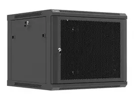 LANBERG Rack cabinet 19in wall-mount 9U/600X600 flat pack with perforated door black
