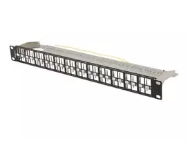 LANBERG Patch Panel Blank 48 Port 1U 19inch FTP For Keystone Modules Black