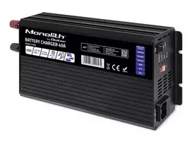 QOLTEC 51956 Smart Monolith charger for LiFePO4 AGM GEL SLA batteries / 40A / 12V