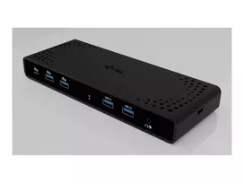 I-TEC Universal Dual 4K Display Docking Station PD 85W + USB-C Charger 100W