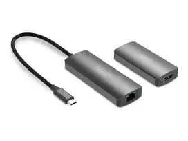 DIGITUS 4K Video Extender USB-C - HDMI 4K/120Hz CAT6 30m