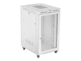 LANBERG free standing rack cabinet 19/27U 800x1000 mesh door LCD flat pack grey
