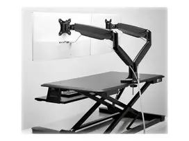 KENSINGTON One-Touch Height Adjustable Dual Monitor Arm - Black