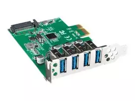 LANBERG extension card PCI Express > 4 x USB 3.1 GEN1 + low profile bracket