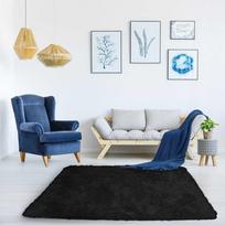 Strado Shaggy kambario kilimas Strado 120x160 Juodasis Dangus