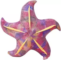 Lean Toys Pliušinis žaislas/pagalvė - violetinė jūrų žvaigždė, 20 cm