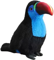 Lean Toys Pliušinis žaislas - mėlynas tukanas, 30 cm