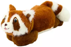 Lean Toys Pliušinis žaislas - gulintis meškėnas, 30 cm