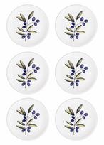 Lėkščių rinkinys pietų Hermia OVS0003, 26 cm x 26 cm, balta sp./žalia sp./violetinė sp.