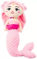 Lean Toys Pliušinis žaislas - rožinė undinėlė, 32 cm