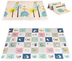Vaikiškas edukacinis kilimėlis ECOTOYS 200x150 cm, dvipusis, sulankstomas