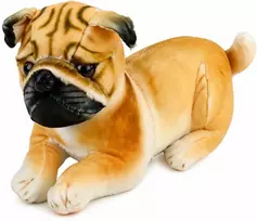 Lean Toys Pliušinis žaislas - mopsas, 25 cm