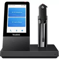 Yealink WH67 UC ausinės, Belaidės, Biuras / Skambučių centras, 20–14000 Hz, 19 g, Ausinės su mikrofonu, Juoda