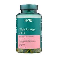 H&B TRIPLE OMEGA 3-6-9, 60 kapsulių