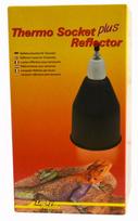 „Lucky Reptile Thermo Socket Plus“ reflektoriaus rinkinys – efektyvus apšvietimas ir maksimalus saugumas.