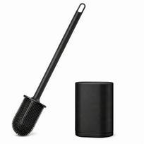 Ilga rankena tualeto šepetys, 1 vnt., Black