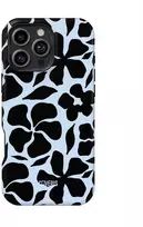 Coveris Telefono dėklas Magsafe "Juodas flowers" iPhone 12-17, Samsung S22-26, Google Pixel 10/Pro/ProXL modeliams